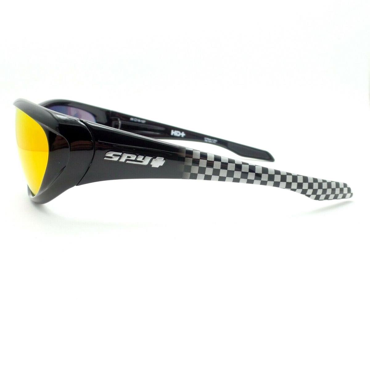 SPY Optics sunglasses  - Black Checkered Fade Frame, Red Spectra Lens