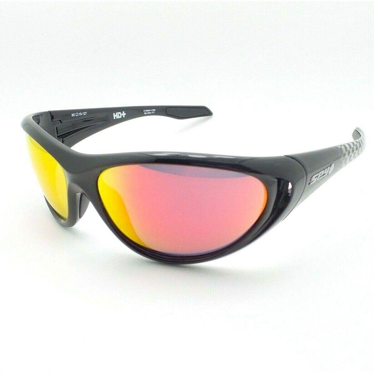 Spy Optics Scoop 2 Black Check Hd+ Red Spectra Mirror Sunglasses