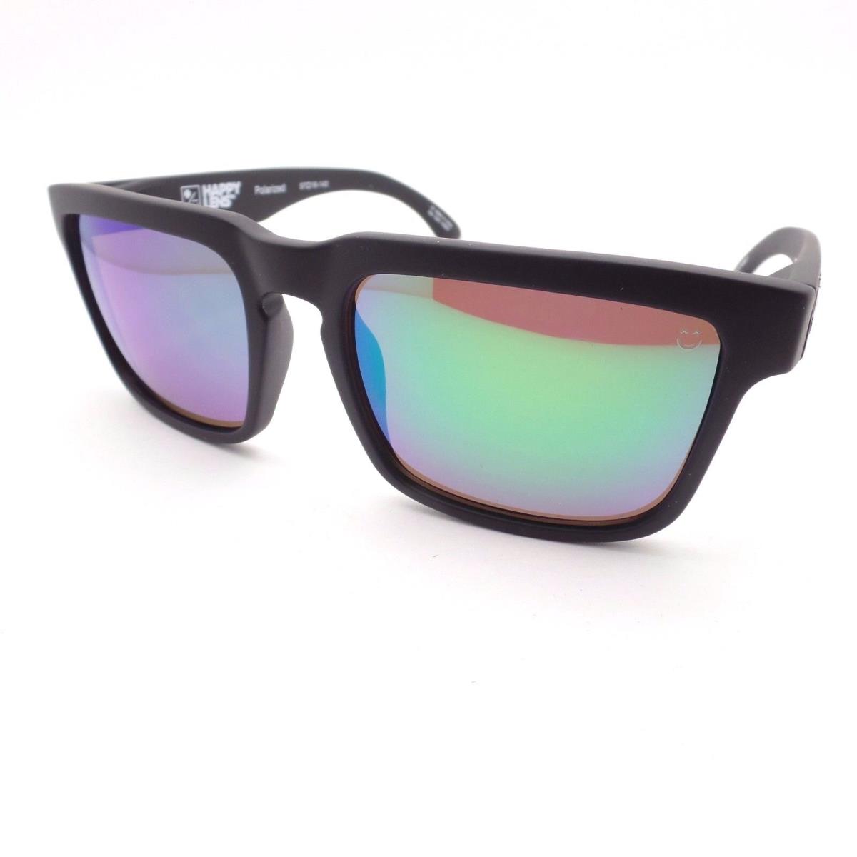 SPY Optics sunglasses Helm - Matte Black Frame, Green Spectra Lens