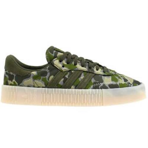 Adidas EE4677 Sambarose Camo Platform Womens Sneakers Shoes Casual - Green
