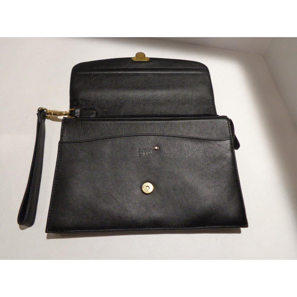 Leather bag Montblanc Black in Leather - 35857548