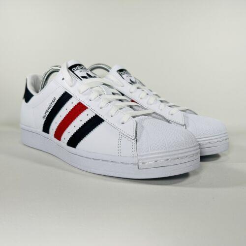 Adidas shoes Superstar - Cloud White / Scarlet / Cloud White 7