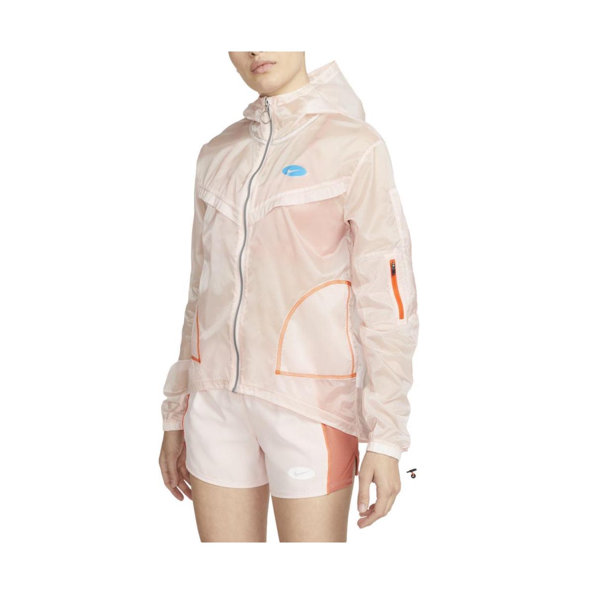 Nike Icon Clash Women`s Hooded Woven Running Jacket Atmosphere/blue DM7755-610