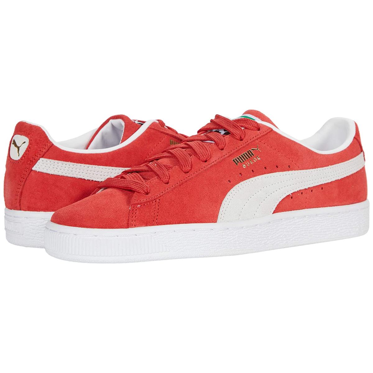 Woman`s Sneakers Athletic Shoes Puma Suede Classic Xxi High Risk Red/Puma White