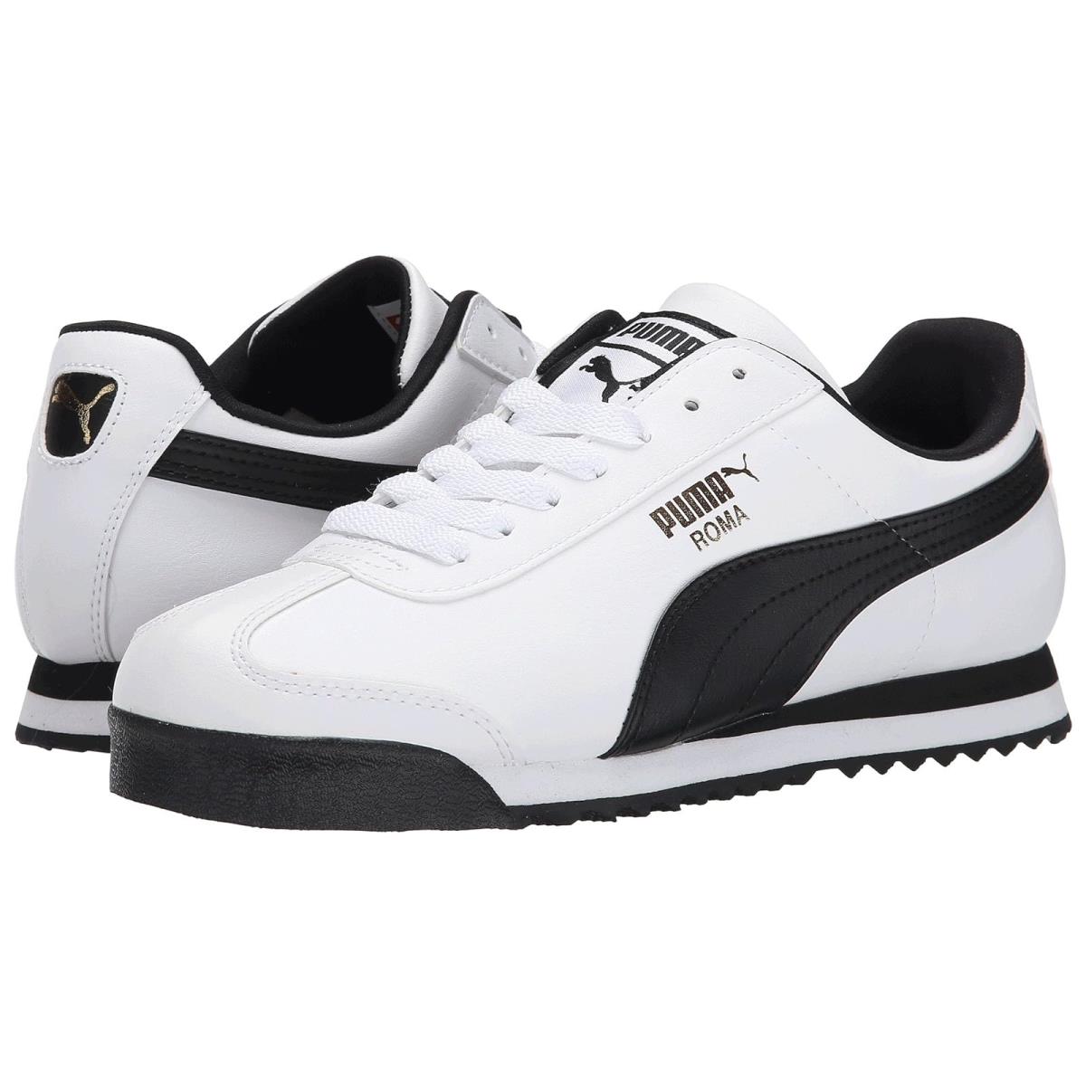 Man`s Sneakers Athletic Shoes Puma Roma Basic White/Black