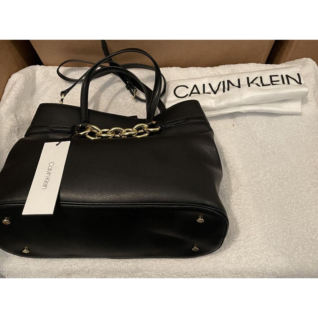 Calvin Klein Leather Evelyn Tote