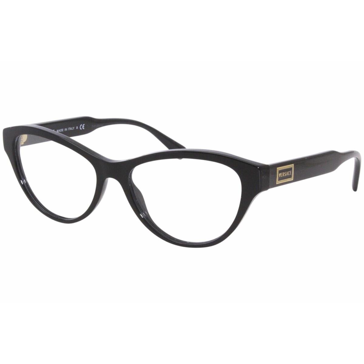 Versace VE 3276 GB1 Eyeglasses Optical Black Cat Eye 54mm