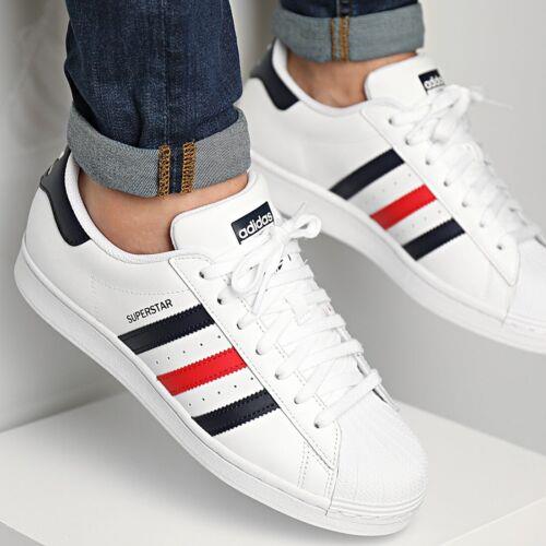 Adidas Superstar Men s Size 8.5 Athletic Sneaker White Shoe 328