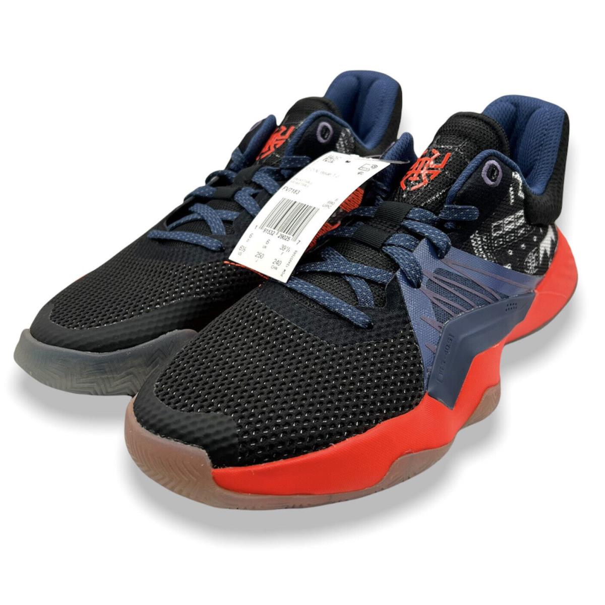 Adidas Unisex Kids Black Blue FV7183 D.o.n. Issue 1 Basketball Shoes Size US 6.5