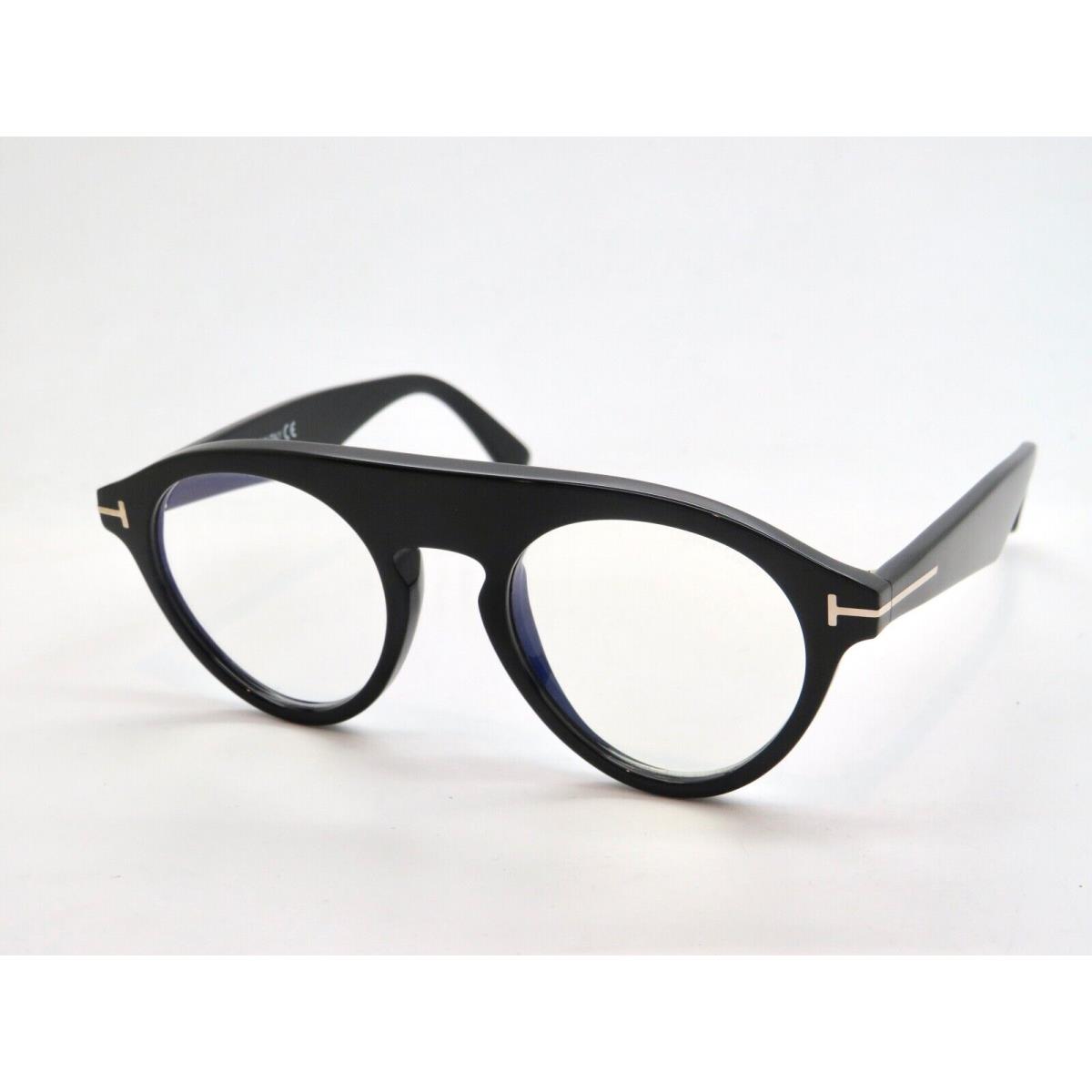 Tom Ford Christopher-02 TF 633 001 Shiny Black Rx Eyeglasses 49mm Sunglasses