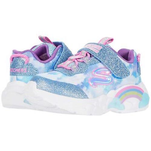 Girl`s Shoes Skechers Kids Sport Lighted - Rainbow Racer 302300N Toddler