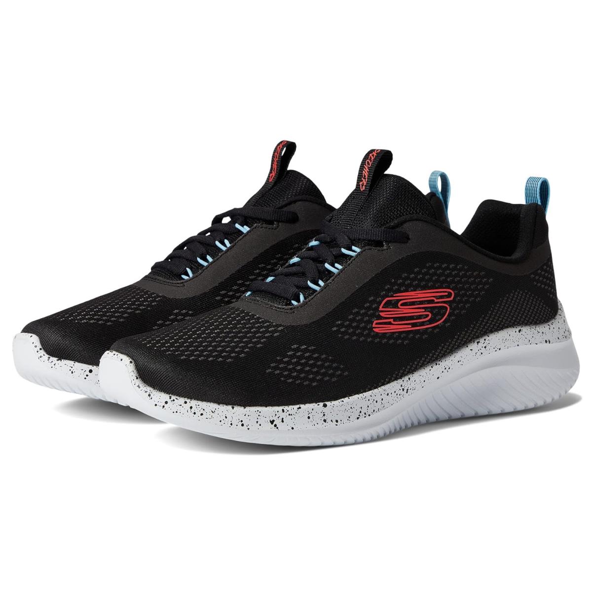 Woman`s Sneakers Athletic Shoes Skechers Ultra Flex 3.0 - Horizons Black/Blue