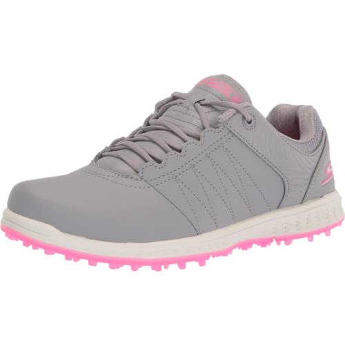 Skechers Women`s Go Pivot Spikeless Golf Shoe Gray/Pink
