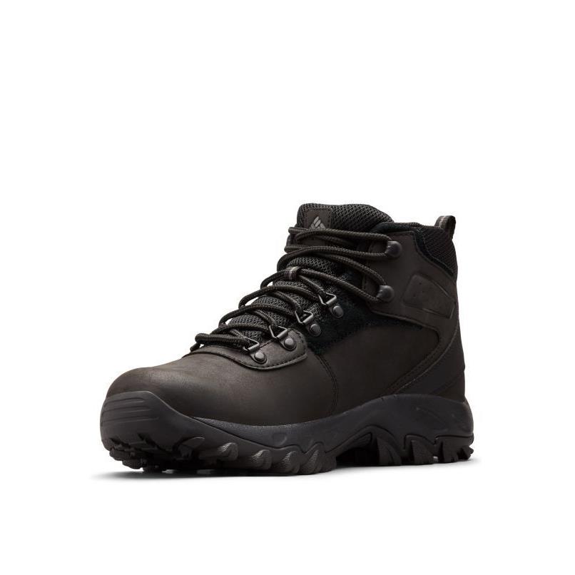 Columbia Mens Newton Ridge Plus II Waterproof Hiking Boots Black Shoes Size 9-14