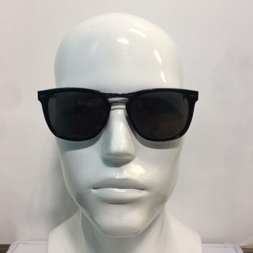 Ermenegildo Zegna 3165 568P Black Plastic Gunmetal Polarized Sunglasses