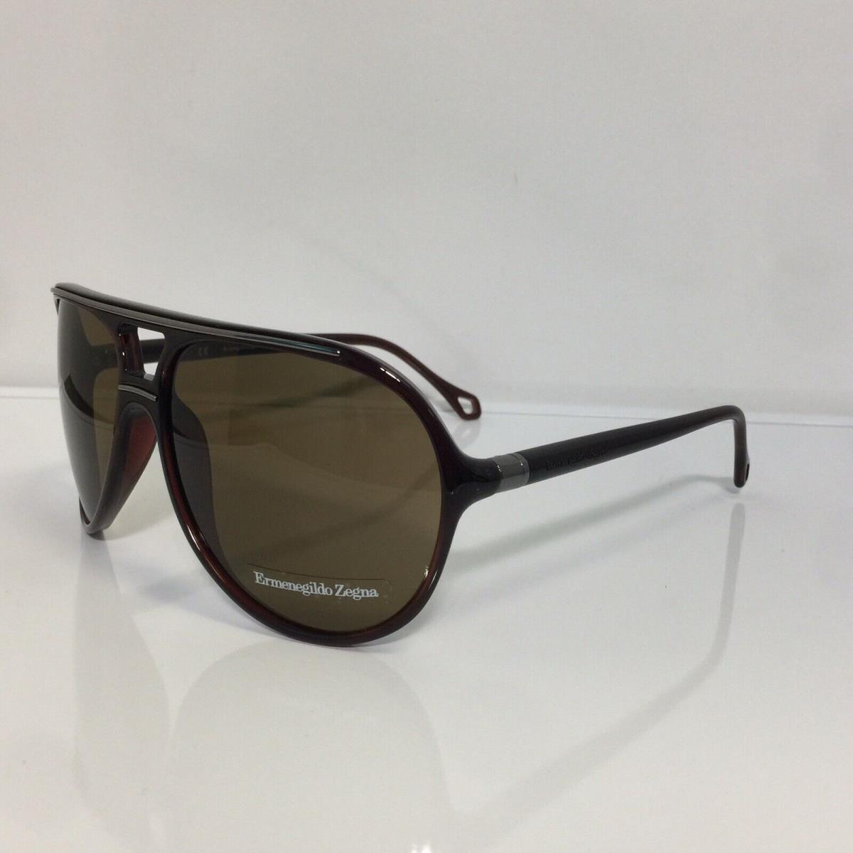 Ermenegildo Zegna 3576 0Z90 Brown Plastic Polarized Sunglasses