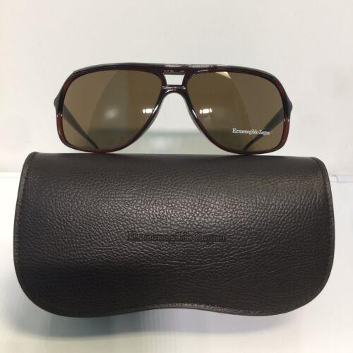 Ermenegildo Zegna 3575 0Z90 Brown Plastic Polarized Sunglasses