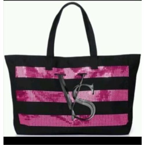 Victorias Secret Sequins Bling Black Friday Shopper Tote Bag Purse Bag ...
