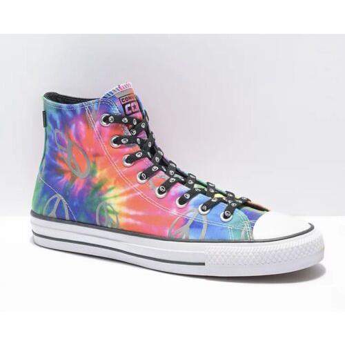 Converse Chuck Taylor All Star Pro Reflective Tie Dye High Top Shoes - M9 W11