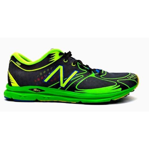 Balance Men`s MR1400 Racing Comp Running Shoe Dark Grey/green US Size 9.5 D