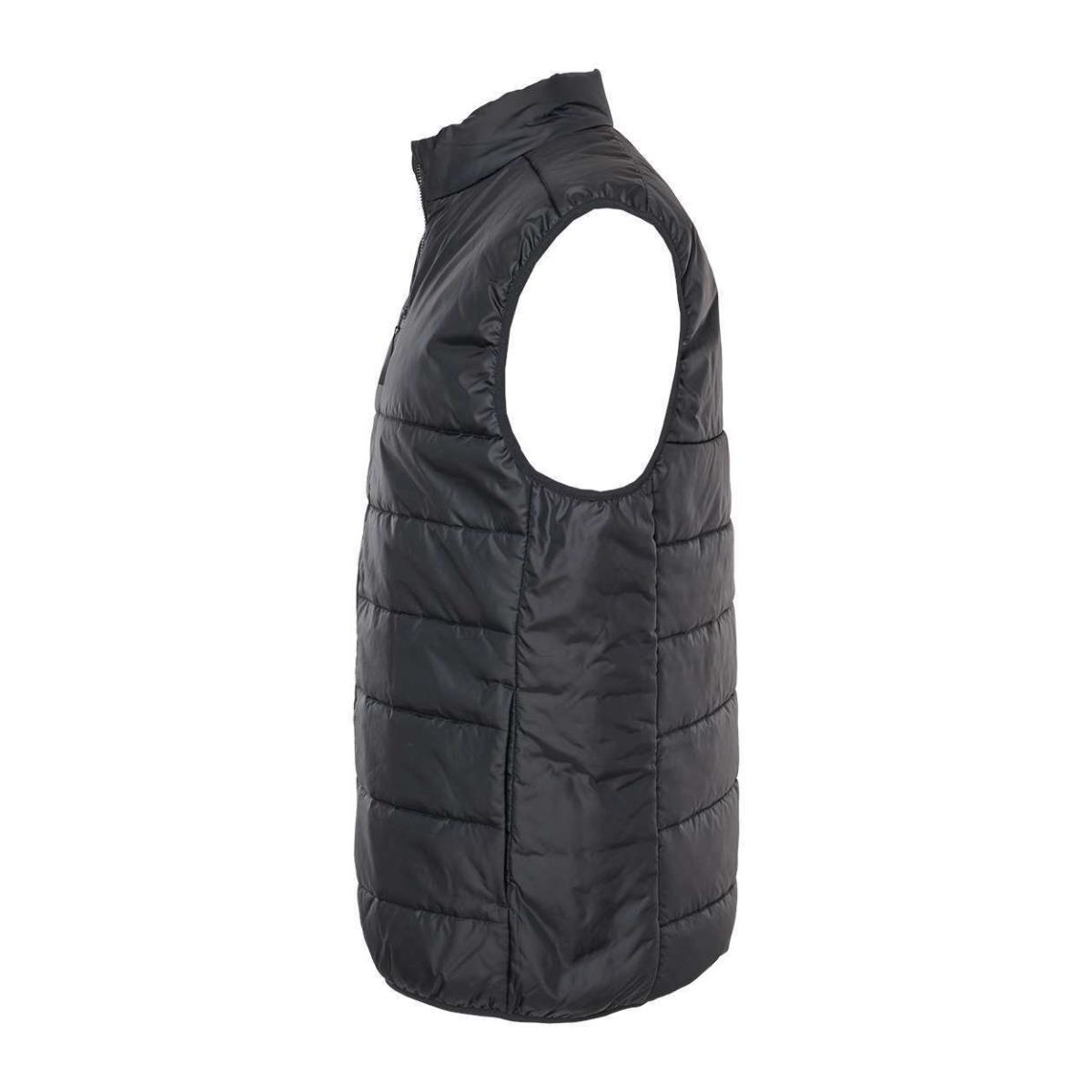 Adidas Men`s S-4XL 3-Stripes Puffer Jacket or Vest Full-zip Insulated Coat Black (VEST)