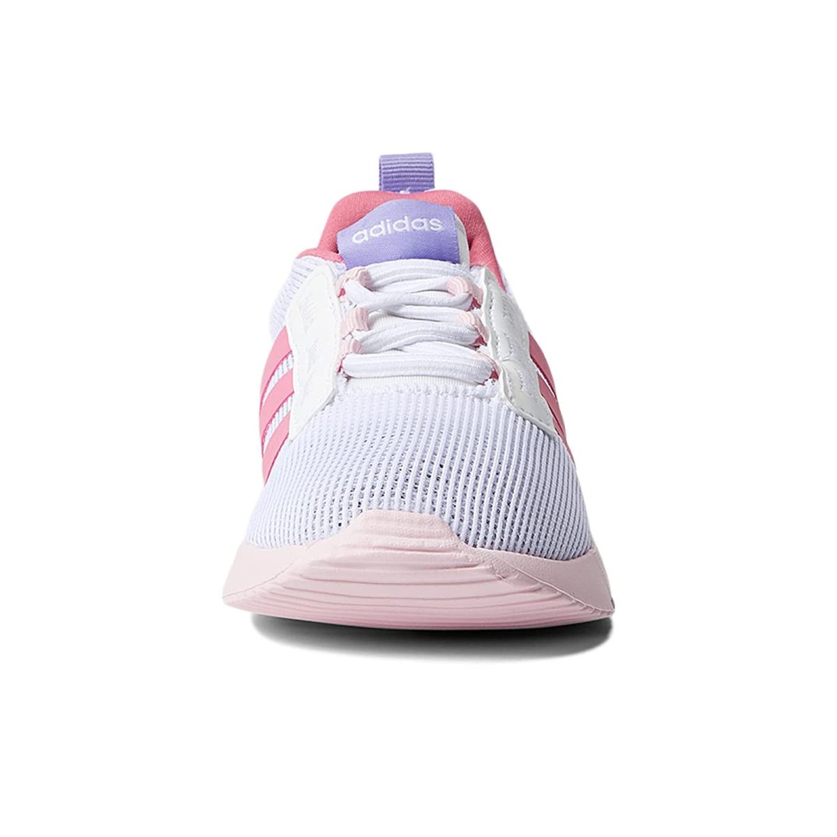 Girl`s Sneakers Athletic Shoes Adidas Kids Racer TR21 Toddler White/Rose Tone/Clear Pink