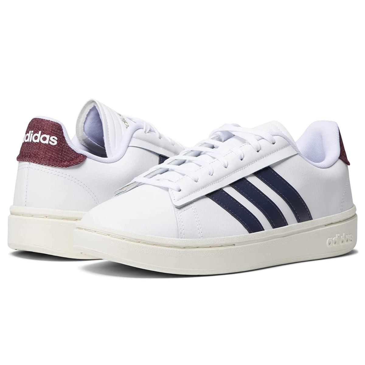 Man`s Sneakers Athletic Shoes Adidas Originals Grand Court Alpha White/Shadow Navy/Shadow Red