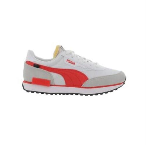 Men`s Puma Future Rider Play On White-high Risk Red 371149 90