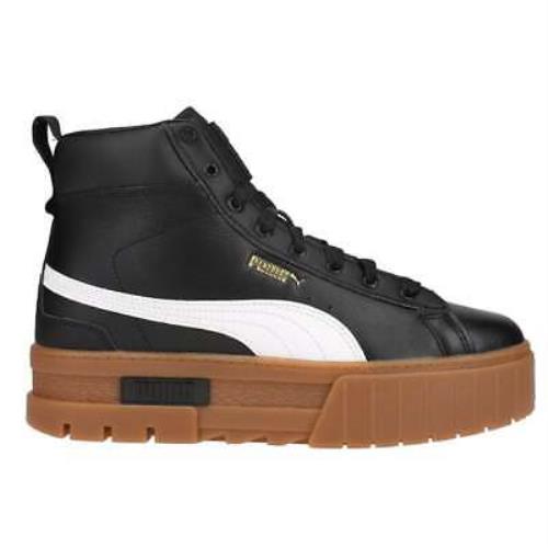 Puma 381170-04 Mayze Mid Platform Womens Sneakers Shoes Casual - Black