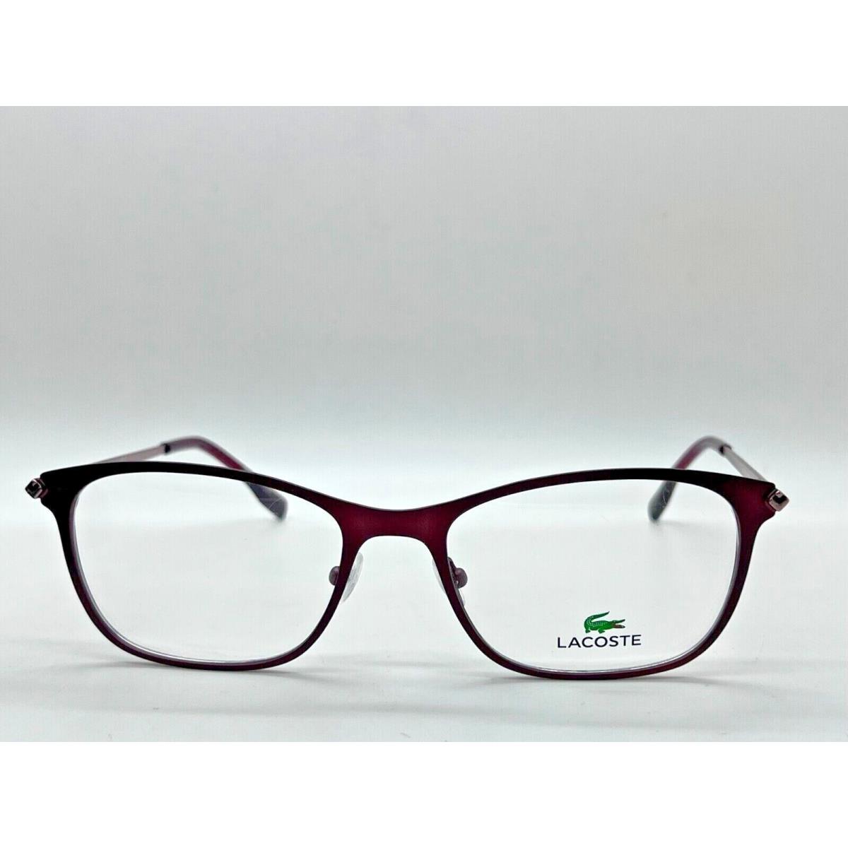 Lacoste Eyeglasses Frame L2276 604 Satin Burgundy 56-19-140MM with Case