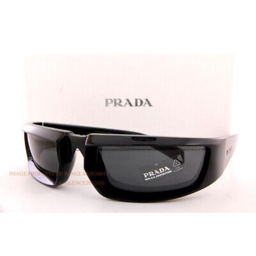 Prada Sunglasses PR 25YS 1AB 5S0 Black/dark Grey Men Women
