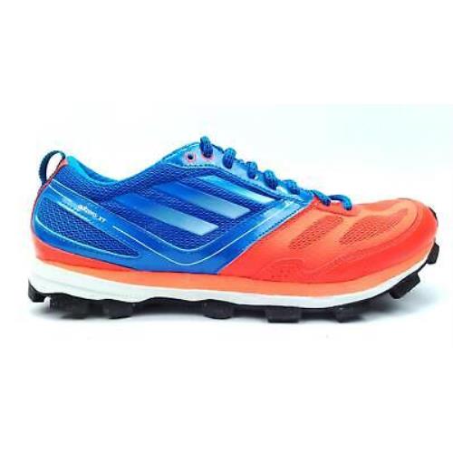 Adidas Women`s Adizero XT 4 Lace Up Running Shoes Black Bright Blue Size 9