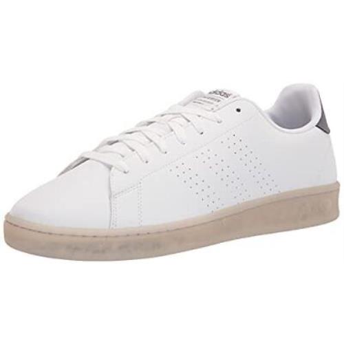Adidas Men`s Advantage Eco Racquetball Shoe White/white/grey 11.5