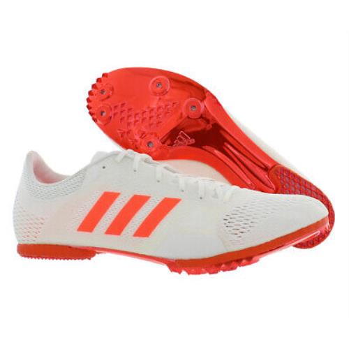 Adidas Adizero Md Mens Shoes Size 12 Color: White/blood Orange