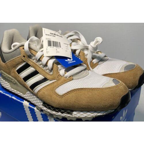 W Tags Adidas Questar Sand White Black Mens Shoes Size 8.5 OG 748590