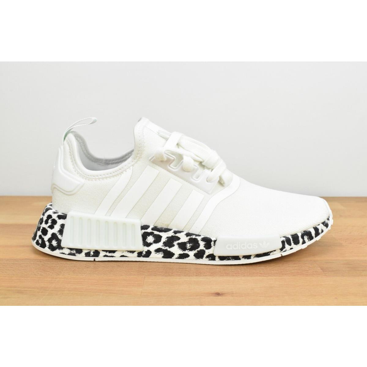 Adidas Nmd R1 Womens Running Shoes White Black Leopard Print GZ1623