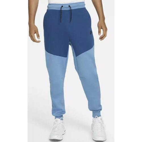 Nike Tech Fleece Slim Fit Jogger Pants Sz M Men CU4495 469 Blue