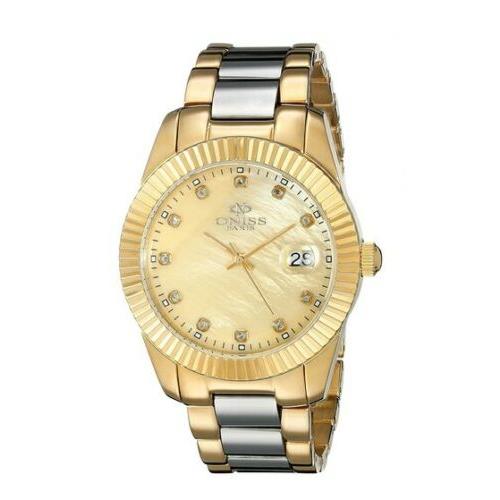 Oniss watch  - Gold Dial, Gold tone, Stainless Steel & Tungsten band Band 0