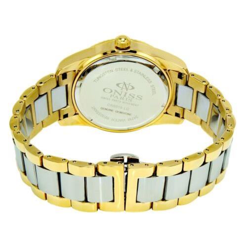 Oniss watch  - Gold Dial, Gold tone, Stainless Steel & Tungsten band Band 2