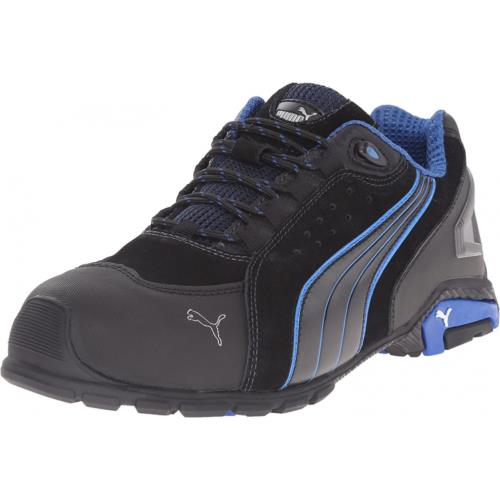 Puma Men`s Rio Black Industrial Shoe Black-blue