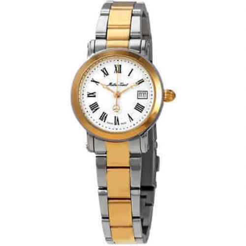 Mathey-tissot City Silver Dial Two-tone Ladies Watch D31186MBR - Silver Dial, Two-tone (Silver-tone and Gold PVD) Band