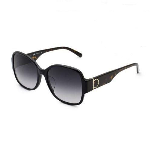 Salvatore Ferragamo Black/tortoise 57mm Grey Women`s Sunglasses SF1001SA 006 57