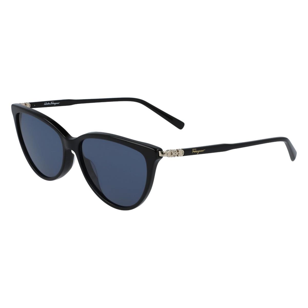 Salvatore Ferragamo Cat Eye Black/ Blue SF2870S 001 55