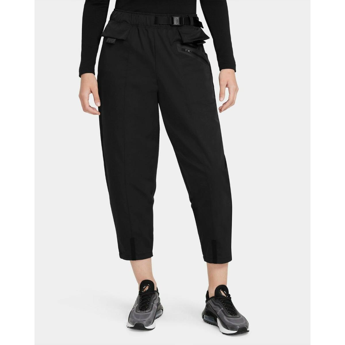 Nike Sportswear Tech Pack Dri-fit Womens Curve Woven Pants Black Sz M DD4616-010