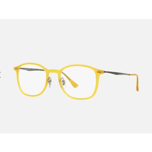 Ray-ban Ray Ban RB7051 Eyeglasses 49-20-140 Matte Yellow W/demo Lenses 5519 RB 7051