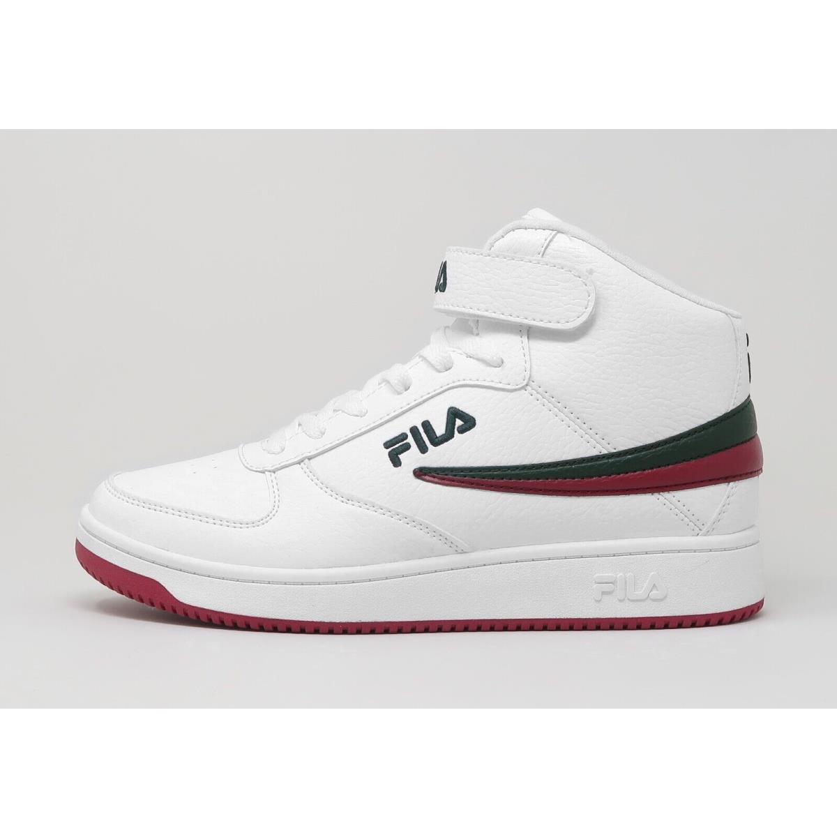 Fila A-high White Faux Leather Men Shoes Sneakers