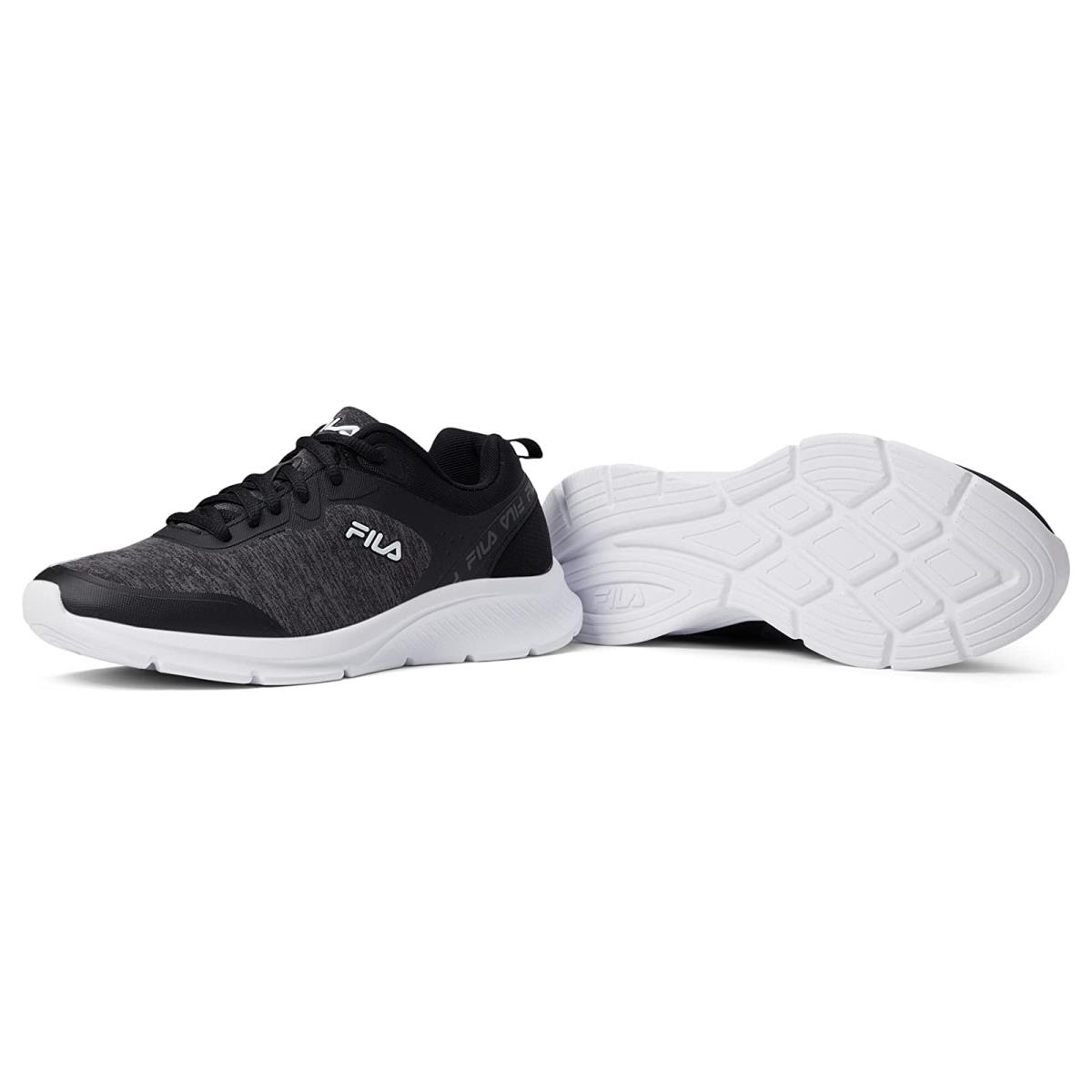 Woman`s Sneakers Athletic Shoes Fila Memory Speedchaser 3 Black Heather/Black/White