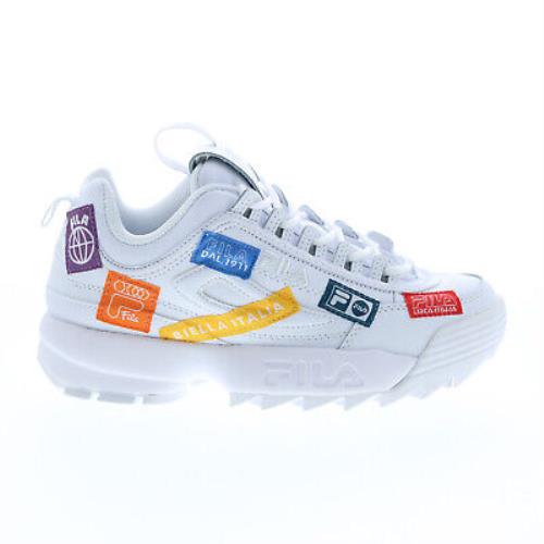 Fila Disruptor II 110YR Collection Womens White Lifestyle Sneakers Shoes