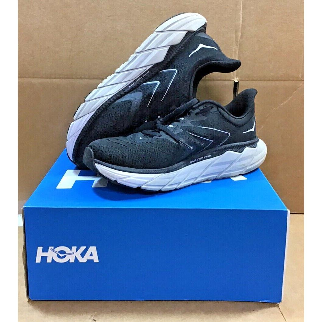 Hoka Women`s Arahi 5 Black/white Grey Road Running Shoes