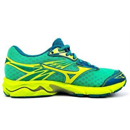 Mizuno Women`s Wave Catalyst Running Shoe Electric Green Yellow Size 6.5 M